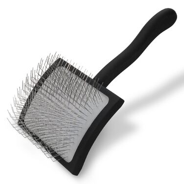 Щітка Chris Christensen Big K Slicker для догляду за шерстю тварин, чорна, велика, для собак та котів