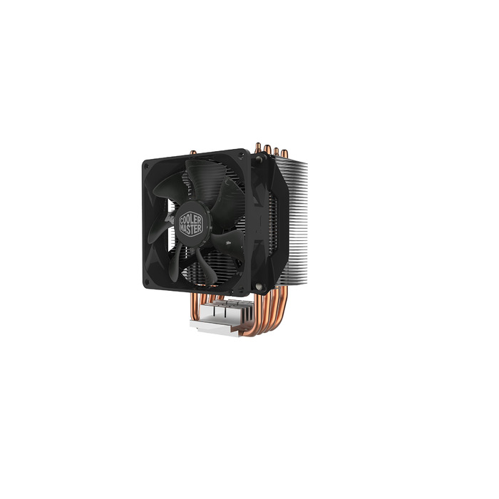 Кулер для CPU Cooler Master H412R з 4 тепловими трубками (180 Вт), 92 мм вентилятор (PWM), сумісний з AMD та Intel