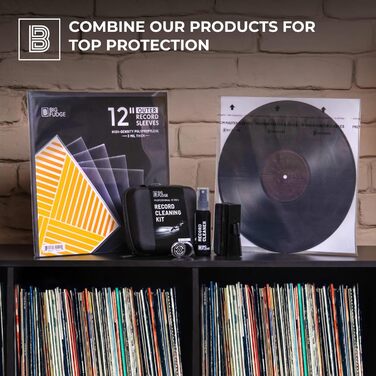 Набір для чищення вінілових платівок Big Fudge 5-в-1: щітка, засіб для чищення голки, сумка – професійний набір для догляду за вінілом