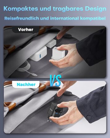 Зарядний пристрій 65W USB-C з кабелями для Apple Watch, 4 порти GaN USB-C, швидка зарядка для Apple Watch Ultra/11/10/9/8/7, MacBook, iPhone, iPad, Galaxy - Білий