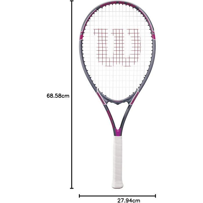 Тенісний ракетка Wilson Tour Slam для дорослих. Розмір ручки 3 - 4 3/8' зелено/чорний (Розмір ручки 2 - 4 1/4', рожевий / сірий)