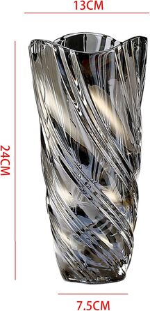 Скляна ваза для квітів, сучасний мінімалістичний дизайн, ручної роботи, для дому, декорування, гідропоніки, подарунок на весілля або новосілля, сірий колір