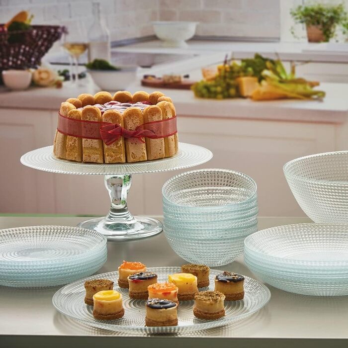 Топкапі Гурме: Патісерська таця з підставкою з скла 'Ліра', Ø 28 см, H 11 см, 1 шт.