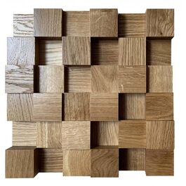 Акустичний дифузор 2D 500 (30x30 см) — дерев'яна настінна панель з дуба для корекції звуку