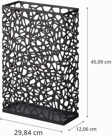 Підставка для парасольок YAMAZAKI NEST Wide, сталева, біла, 30 x 12 x 45 см