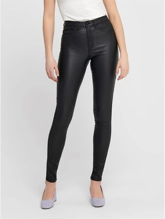 Жіночі джинси ONLY Onlroyal Skinny Coated PIM Noos XL (32L) чорні