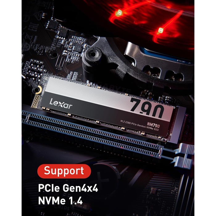 Lexar NM790 2TB SSD NVMe PCIe Gen4x4: Швидкий диск для PS5, ПК, ноутбука, геймерів