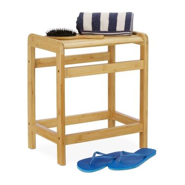 Relaxdays Bamboo Stool
