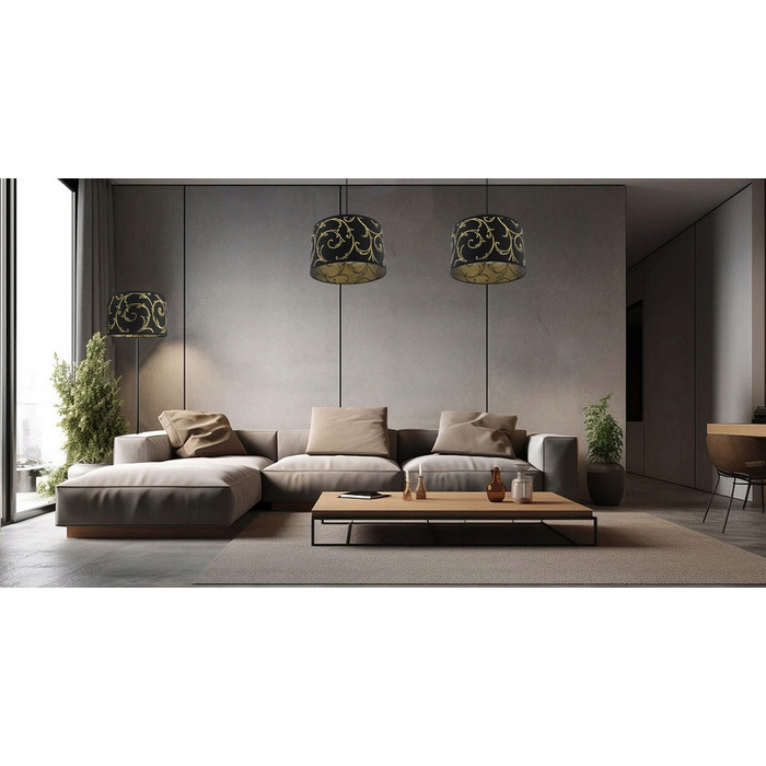 Підлогова лампа Adex E27 60 Вт, чорний та жовтий колір