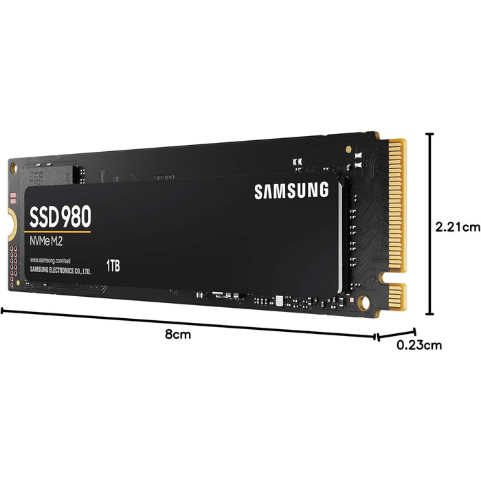 SSD Samsung 980 NVMe 1TB M.2 PCIe 3.0 – Швидкий накопичувач для ігор та щоденних завдань