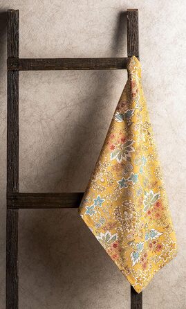 Maison d'Hermine Marquise 100% Cotton Set of 3 Multi-Purpose Kitchen Towels Soft, absorbent dish towels | Dish towels | Bar towels | Spring/Summer (50 cm X 70 cm)