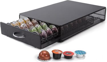 Висувна поличка для капсул Nespresso Vertuo - органайзер для 80 капсул, 2 яруси, SYSYY