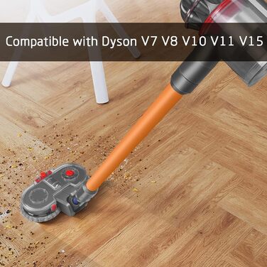 Насадка для миття підлоги DrRobor для Dyson V12 Detect Slim, з'ємний бак для води та 12 миючих моп