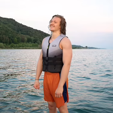 Жилет для плавання MESLE NYO 3D M сіро-чорний