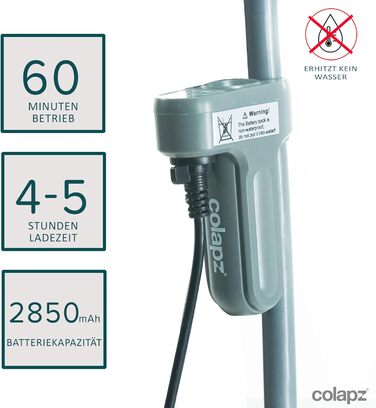 Colapz Rechargeable Camping Shower with Battery, Portable Outdoor Shower for Dogs, Car, Van & RV, including Carry Bag, Campervan Gadgets