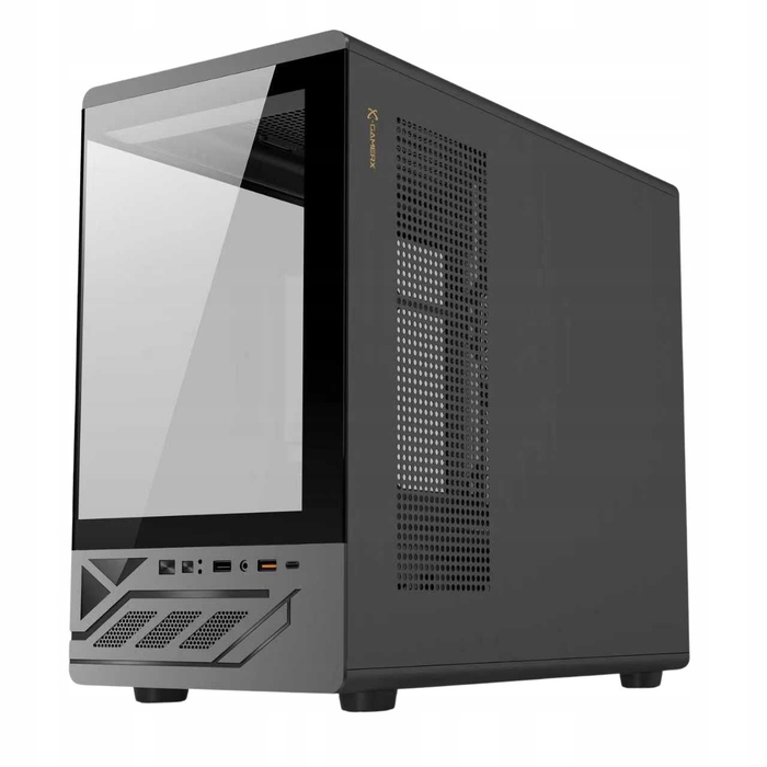 Ігровий корпус для ПК H6, підтримка M-ATX та ATX, загартоване скло, 3x aRGB вентилятори