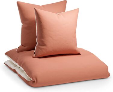 Комплект постільної білизни Sleepwise 200x200 см, 3 шт. - мікрофібра, дихаюча, без прасування, колір теракота, сертифікат ÖKO-TEX