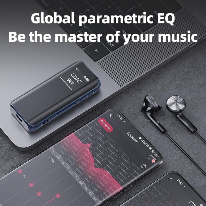 FiiO BTR15 - Портативний підсилювач/ЦАП з потужністю 340mW, чорний колір