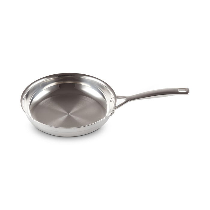 Сковорода Le Creuset з нержавіючої сталі 3-шарова, 24 см, срібляста - для всіх плит, індукції та духовки