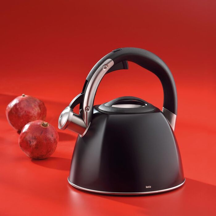 Ке́тель Kela VITUS з індукційним дном, 2.4л, нержавіюча сталь, для всіх плит, з безпечним відкриванням кришки, чайник (сріблястий матовий)