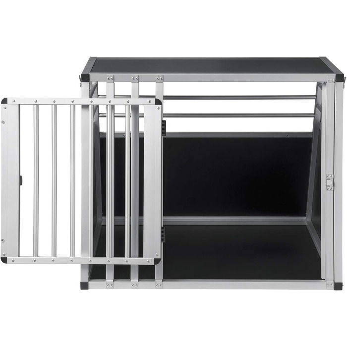 Кія для перевезення собак та котів EUGAD, алюмінієва, 65x85x71 см, чорна