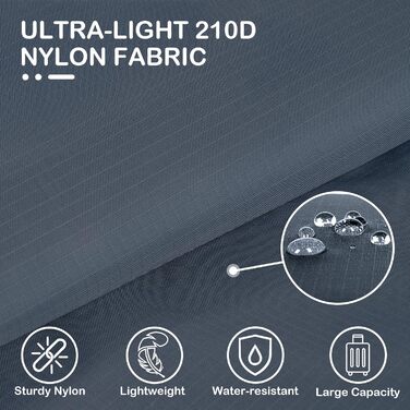 Органайзер для валізи Cipway Kompression Set (8 шт, сірий) - Кубики для пакування, набір для подорожей