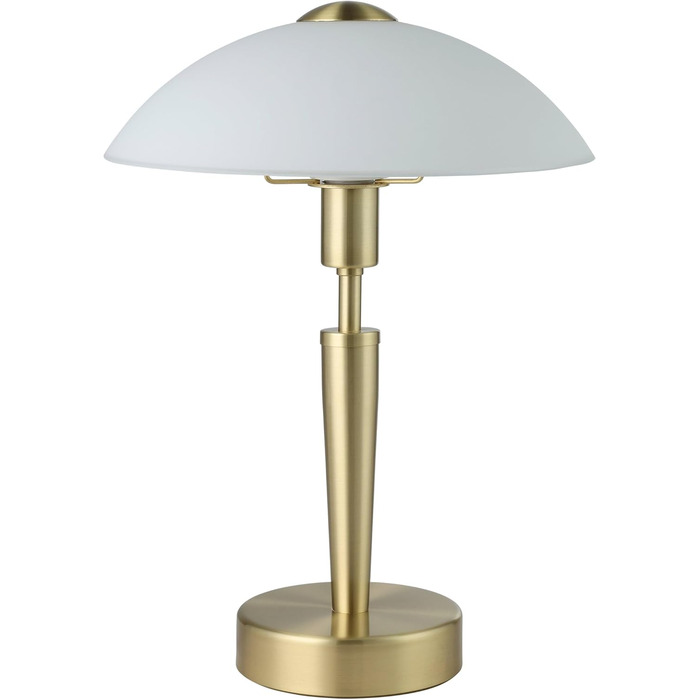 Настільна лампа EGLO Solo 1 з торшером, матеріал сталь, колір мідний матовий, скляний плафон, патрон E14, з сенсорним диммером