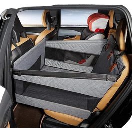 Розширювач для автосидіння для собак Tier-Herzen, сірий, 56x56x40 см