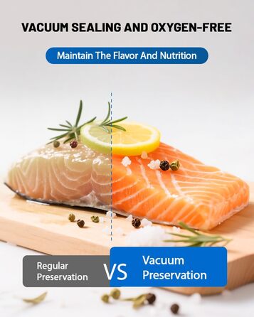 Вакуумний пакувальник FANNOU 5-в-1 для продуктів харчування, з зовнішнім вакуумуванням для банок та контейнерів, чорний