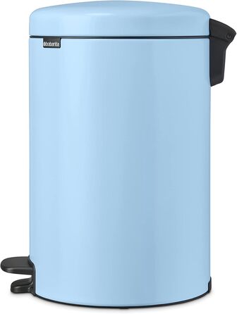 Відро для сміття Brabantia NewIcon 30L з м'яким закриттям кришки та педальним механізмом, 29 x 38 x 68 см, блакитний