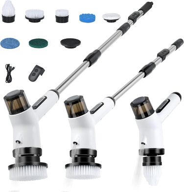 Електрична щітка для прибирання OTRAKI з 7 насадкоми: для ванної, кухні, плитки, авто