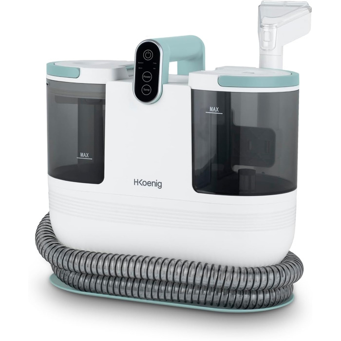 H.Koenig TWT88 - ручний очищувач текстилю, пральний пилосос, для килимів та оббивки. 1600мл резервуар для води, 1200W