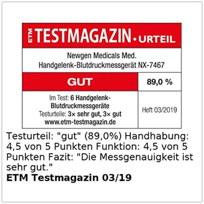 Тонометр на зап'ясті Newgen Medicals: медичний, великий дисплей, 2x 60 місця для пам'яті