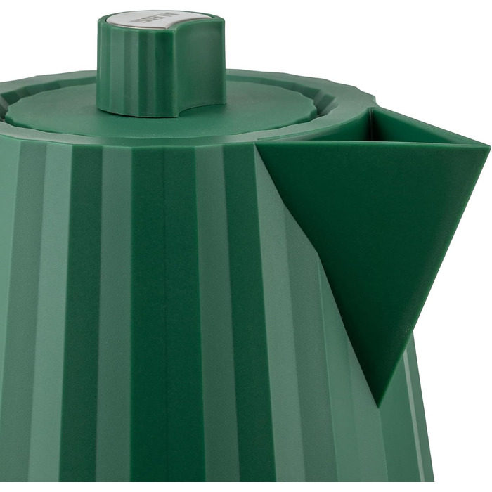 Alessi Plissé Electric Kettle - Green, 1.7L, 2400W, Thermoplastic Resin, European Plug