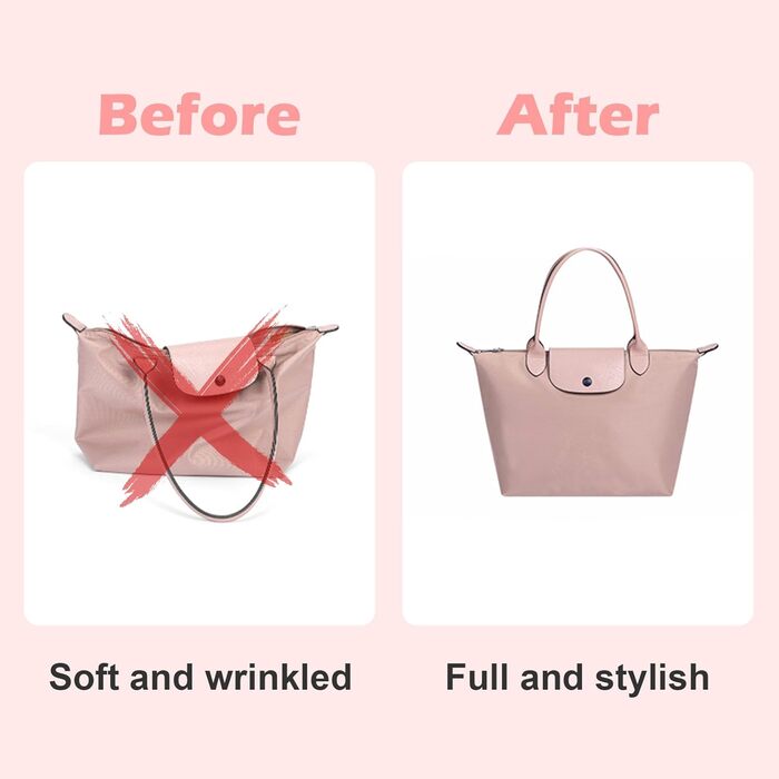 Органайзер-вкладиш для сумки Longchamp GADITIEK, бежевий — органайзер для аксесуарів, підтримує порядок у жіночій сумці