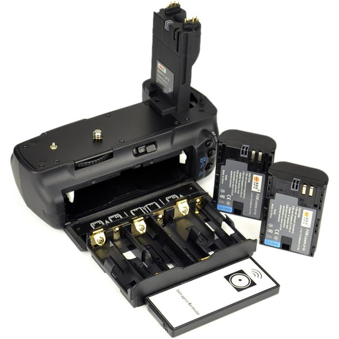 Пульт дистанційного керування DSTE® з батарейним блоком для Canon EOS 5D Mark II 5D2 (2 шт.) LP-E6