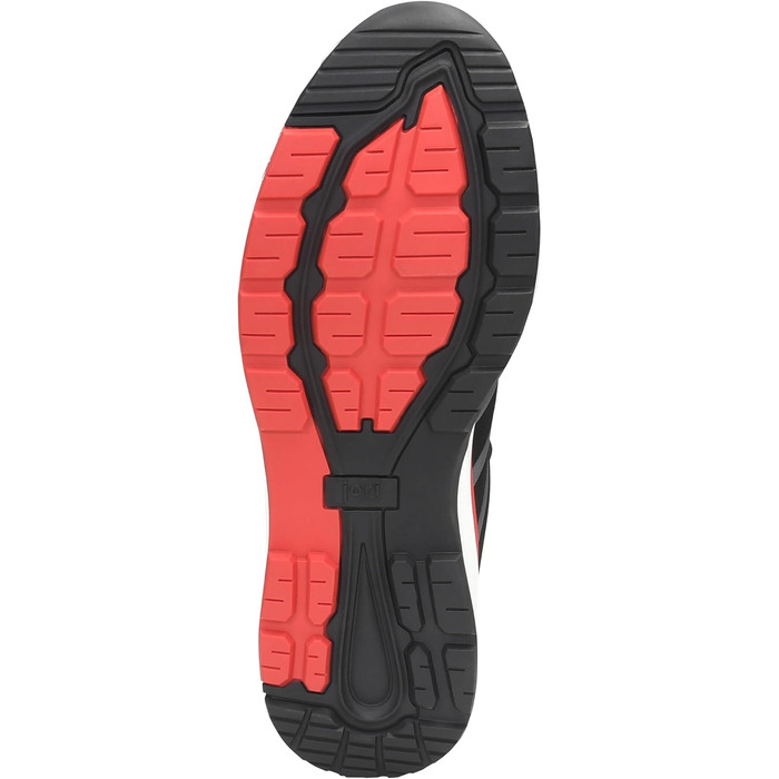 Робочі черевики ELTEN Jori Rapid Black-red Mid ESD S3S, чоловічі та жіночі, текстиль, пластикова захисна капа, легкі, спортивні, 44 EU, чорний/червоний