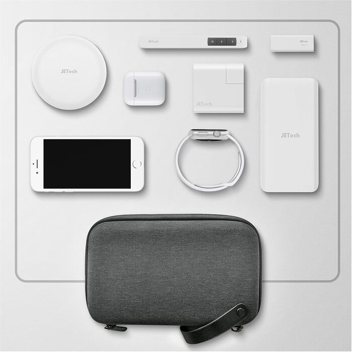 Органайзер JETech для аксесуарів, кейс для гаджетів: MacBook, кабель, USB, Powerbank