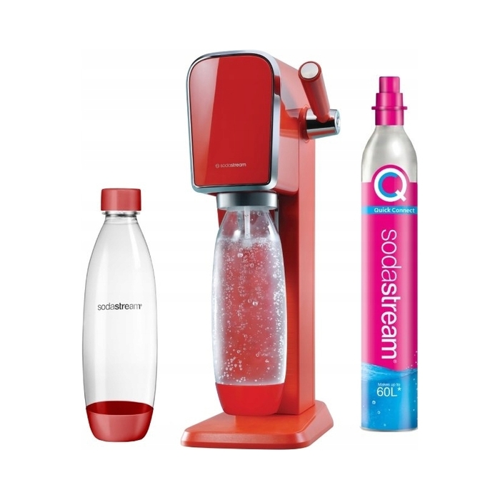 Сифонізатор для води SodaStream Art, червоний, 1 пляшка у комплекті