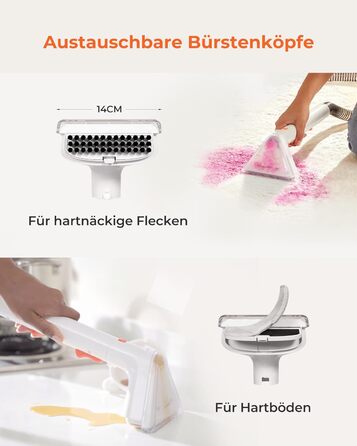 UWANT Пылесос для ковров і м'яких меблів, для диванів, килимів, оббивки, мокрий/сухий, потужність 12000Pa, 70dB (B200 Se)