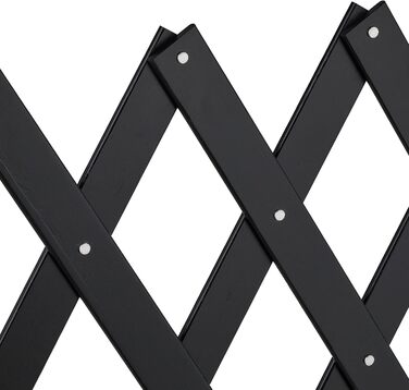 Захисний забірчик для собак Relaxdays, розтяжний до 108,5 см, висотою 47,5-60 см, бамбук, чорний