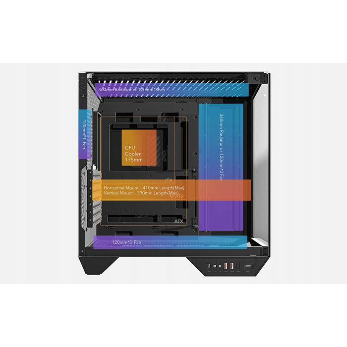 Корпус для ПК DarkFlash DY470 ATX Midi Tower, 4 вентилятори, ігровий