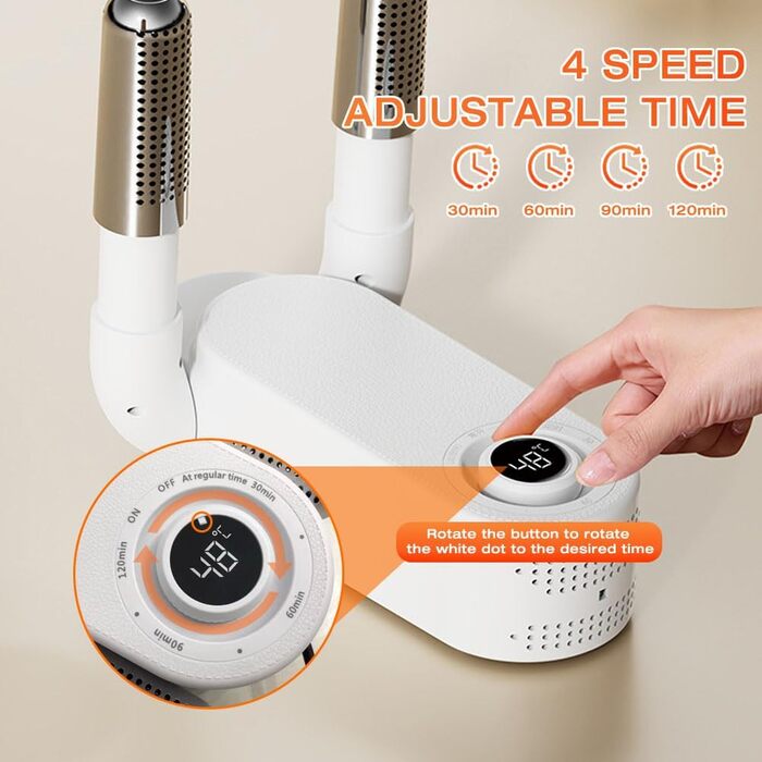 Електричний сушильник для взуття з таймером, антибактеріальний, для взуття, черевиків, футболок, лиж, шкарпеток, шапок, рукавичок