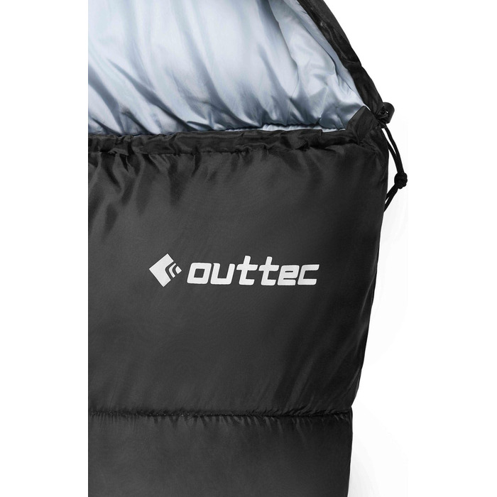 Спальний мішок мумії, ультралегкий, компактний, чорний. Підходить для дітей та дорослих, для активного відпочинку та кемпінгу.