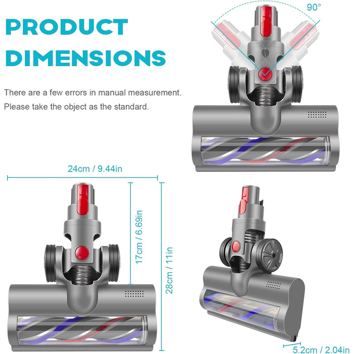 Насадка для пилососа ARyee сумісна з Dyson V7 V8 V10 V11 (для килима)