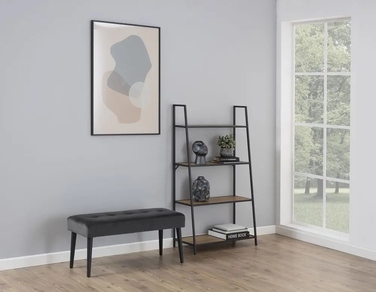 Оббита лава Actona без сховку, 95 x 45 x 38 см, сіра