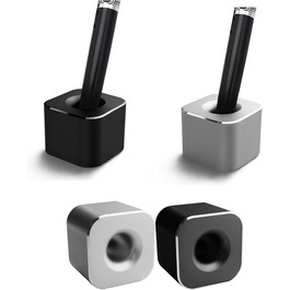 TopHomer Mini Pencil Holder for Desk, Aluminum Alloy, Pen Stand, Single Pen Holder, Desktop, Creative Ornament, Desktop Organizer for Office, School, Home, Toothbrush Holder, 4 Pack