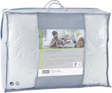Badenia Trendline Eco Steppbett Camel Mono 135 x 200 cm, white, Öko-Tex certified, produced according to German quality standard 135 x 200 Mono all-season duvet