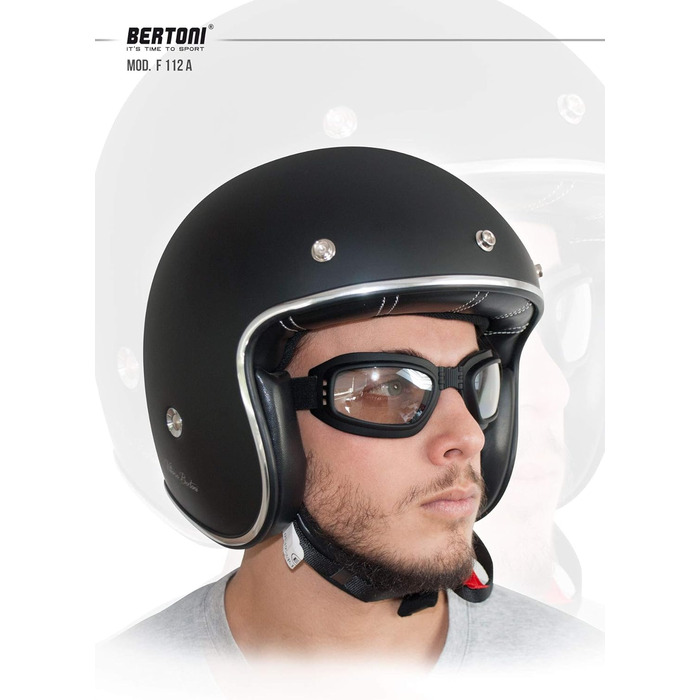Мотоокуляри Bertoni 112, фотохромні, чорні, захисні, автотонування для байкерів