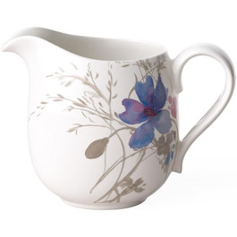 Villeroy & Boch Mariefleur Gris Milk Jug, 300 ml, Premium Porcelain